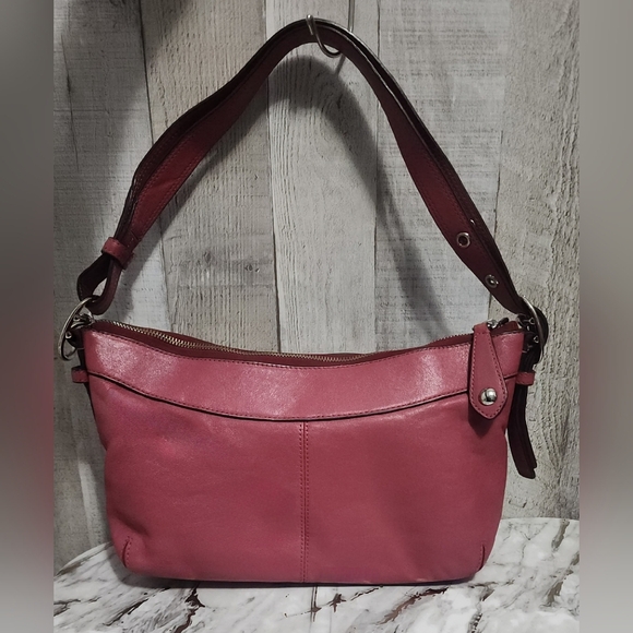 🌷Coach Ashley Pink Rose Leather Shoulder Bag🌷 - Picture 2 of 8